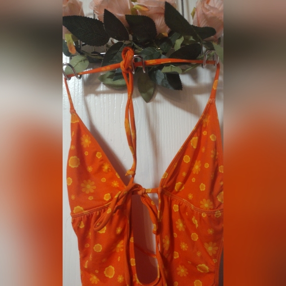 🆕 LA Hearts Floral Orange One Piece Swimsuit - Picture 7 of 7